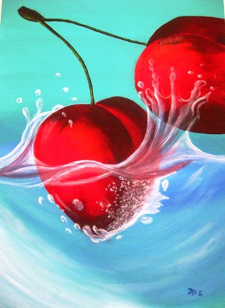 In Bewegung  90 x 70 cm