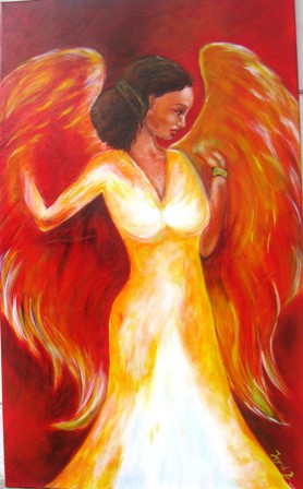 "Engel der Liebe"             100 x 60 cm 