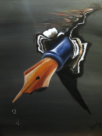 "Punktgenau"  50 x 60 cm