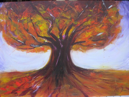 "Do kumm i her, do geh i hin ...."                100 x 70 cm, Expressionismus