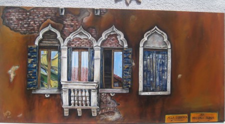 "Der stille Verfall"_Venedig_Acryl_140 x 70 cm