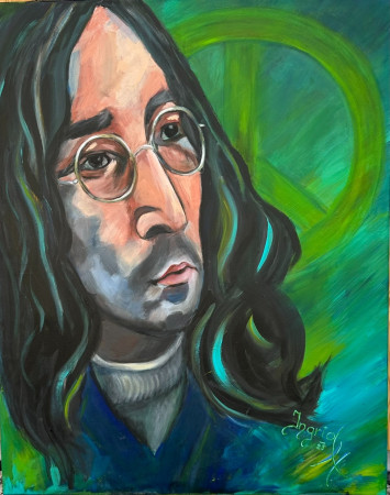 "Give peace a chance"_ 80 x 100 cm _ Acryl